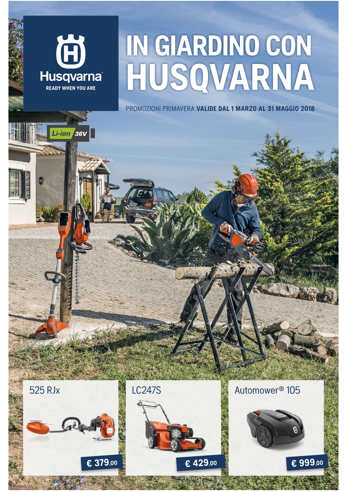 VOLANTINO HUSQVARNA PRIMAVERA 2018