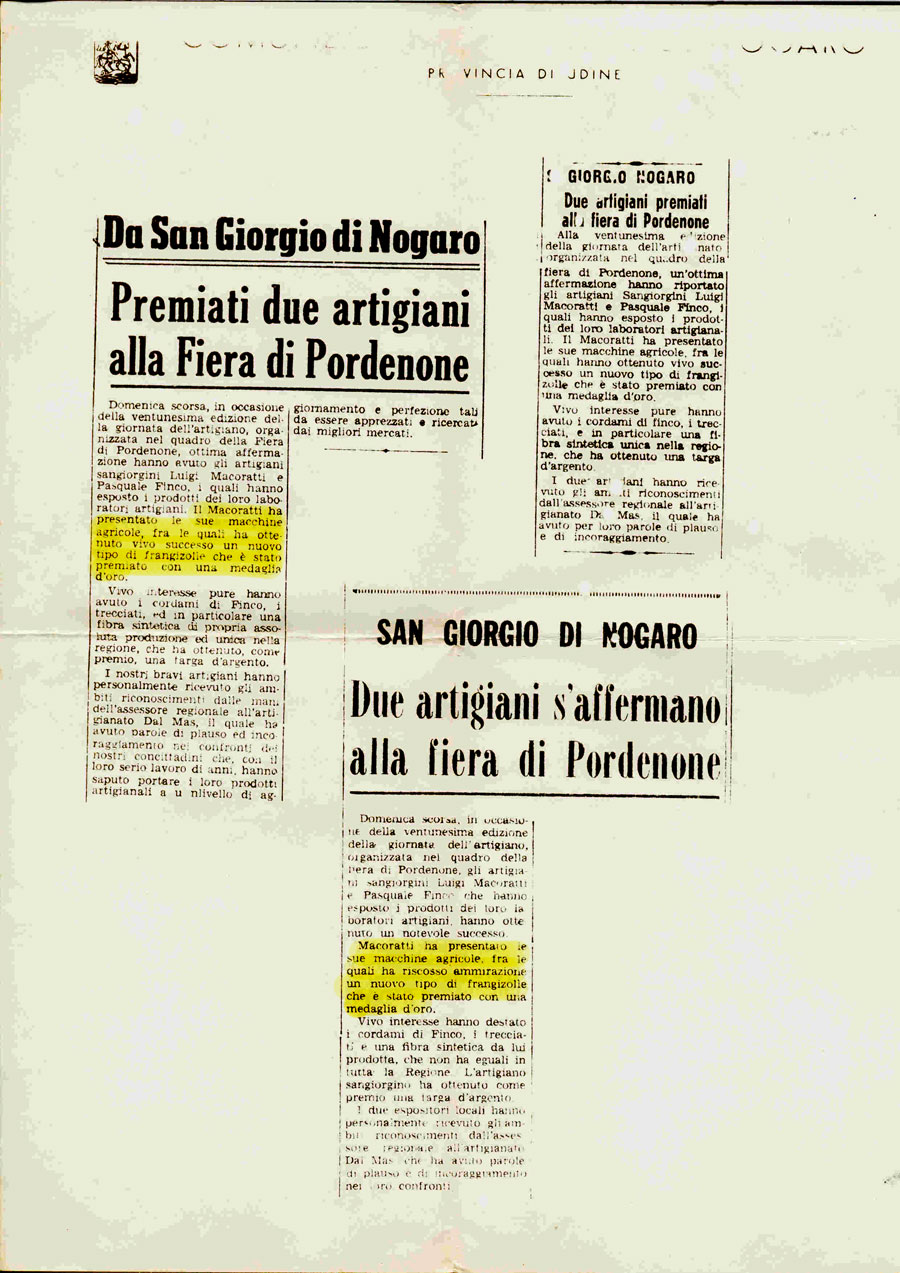 articolo giornale premiazione